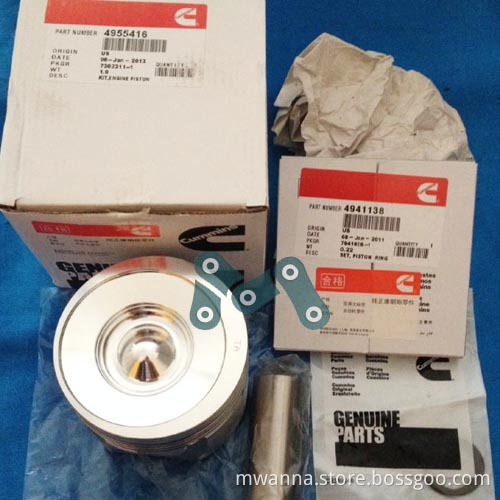 Heavy Truck Kit, Piston 4955416 for Cummins Diesel Engine